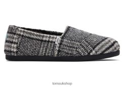 Toms Women Plaid Alpargata Black Plaid Shoes Z480RF75