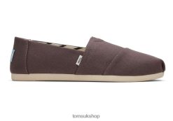 Toms Women Recycled Cotton Alpargata Ash Shoes Z480RF88