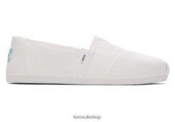 Toms Women Recycled Cotton Alpargata White Shoes Z480RF23