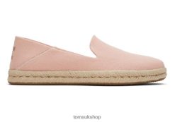 Toms Women Santiago Washed Canvas Peach Blush Washed Canvas Shoes Z480RF140