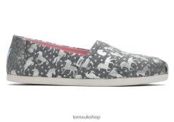 Toms Women Unicorn Alpargata Grey Shoes Z480RF77